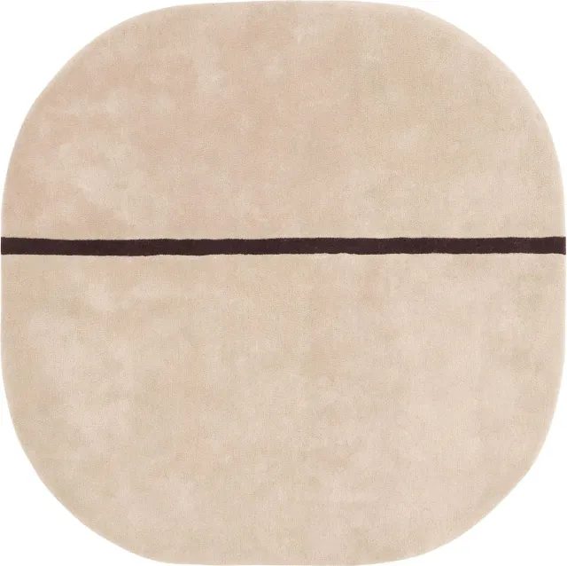 Normann Copenhagen Oona vloerkleed roze medium 140x140
