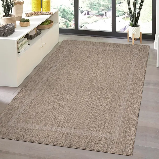 Muratap Relax Uni Binnen en Buiten - Vloerkleed - Indoor & Outdoor - Laagpolig Effen - Bruin- 240x340 CM