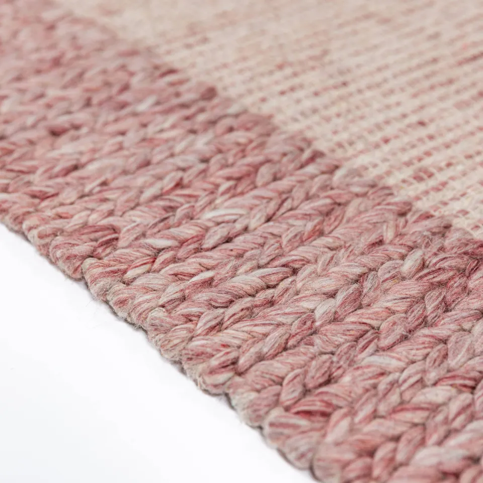 Flair Rugs wollen vloerkleed roze, foto 3