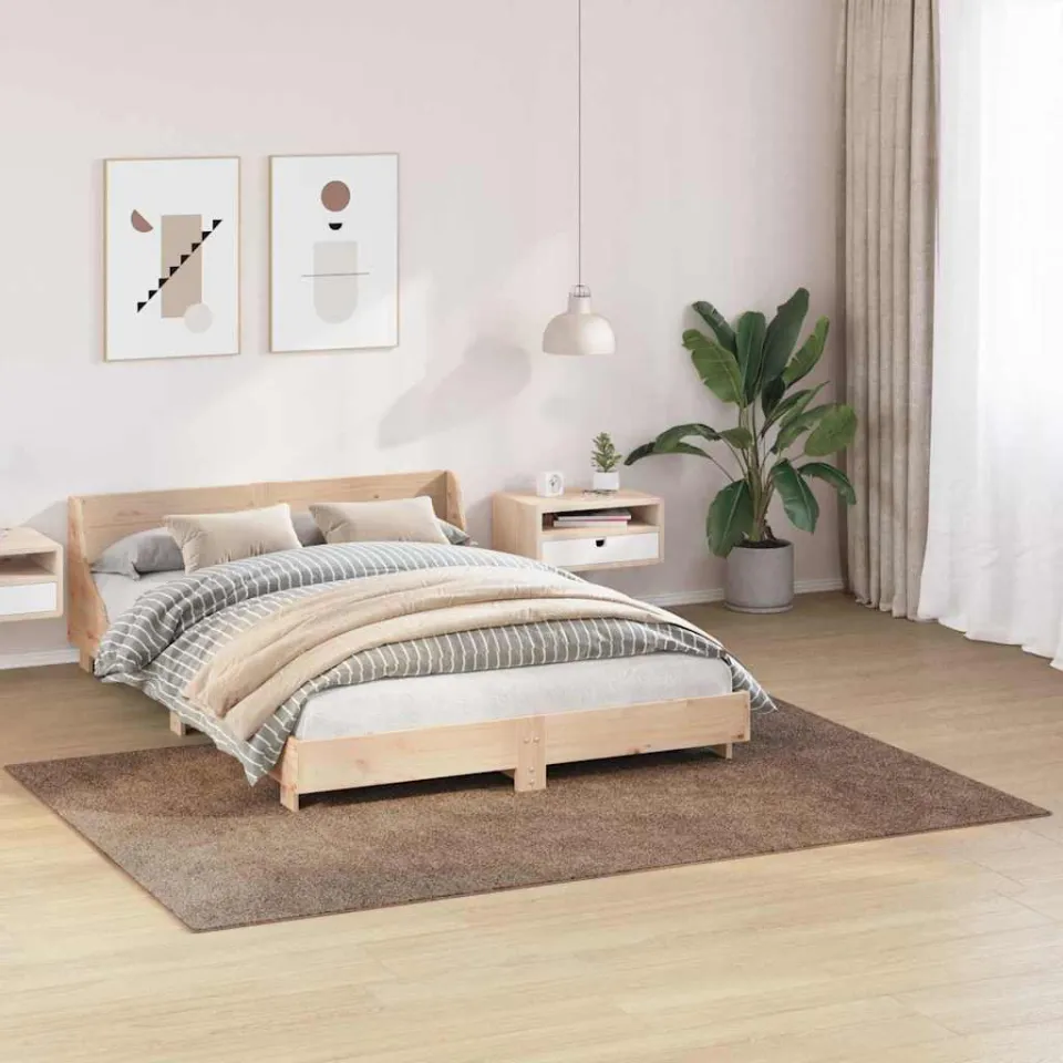 vidaXL Antislip Shaggy Tapijt Bruin 160 x 230 cm PP, foto 3