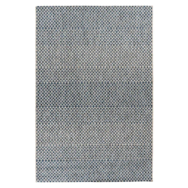 Padiro design laagpolig vloerkleed - lichtbeige - geometrisch stippenpatroon - voor vloerverwarming - van polypropyleen