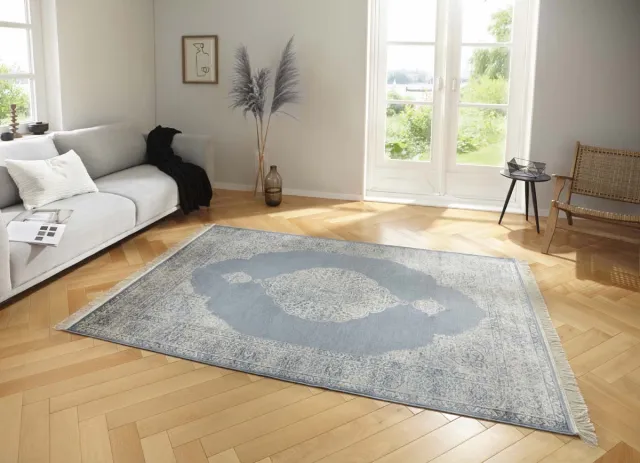 Nouristan Oosters tapijt Hamun - beige/lichtblauw 160x230 cm