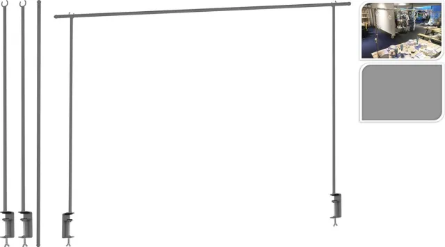 Pro Garden ProGarden - Tafelklem - metaal - wit