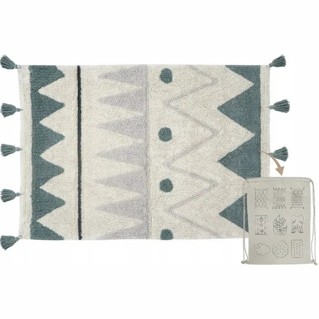 Lorena Canals Wasbaar vloerkleed - Mini Azteca - 70 x 100 cm Natural