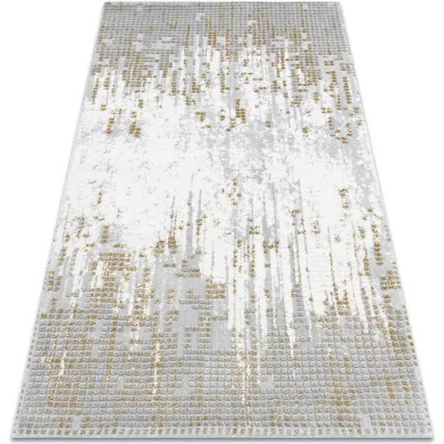 RUGSX Kleden Rugsx Tapijt ACRYL VALS 8376 Geometrisch ruimtelijk 3D 80x150 cm Grijs