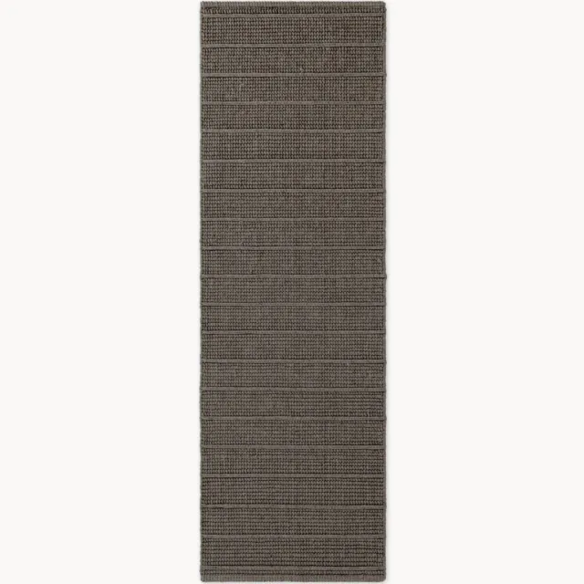 Ted Baker Handgeweven wollen laagpolige loper Parker bruin