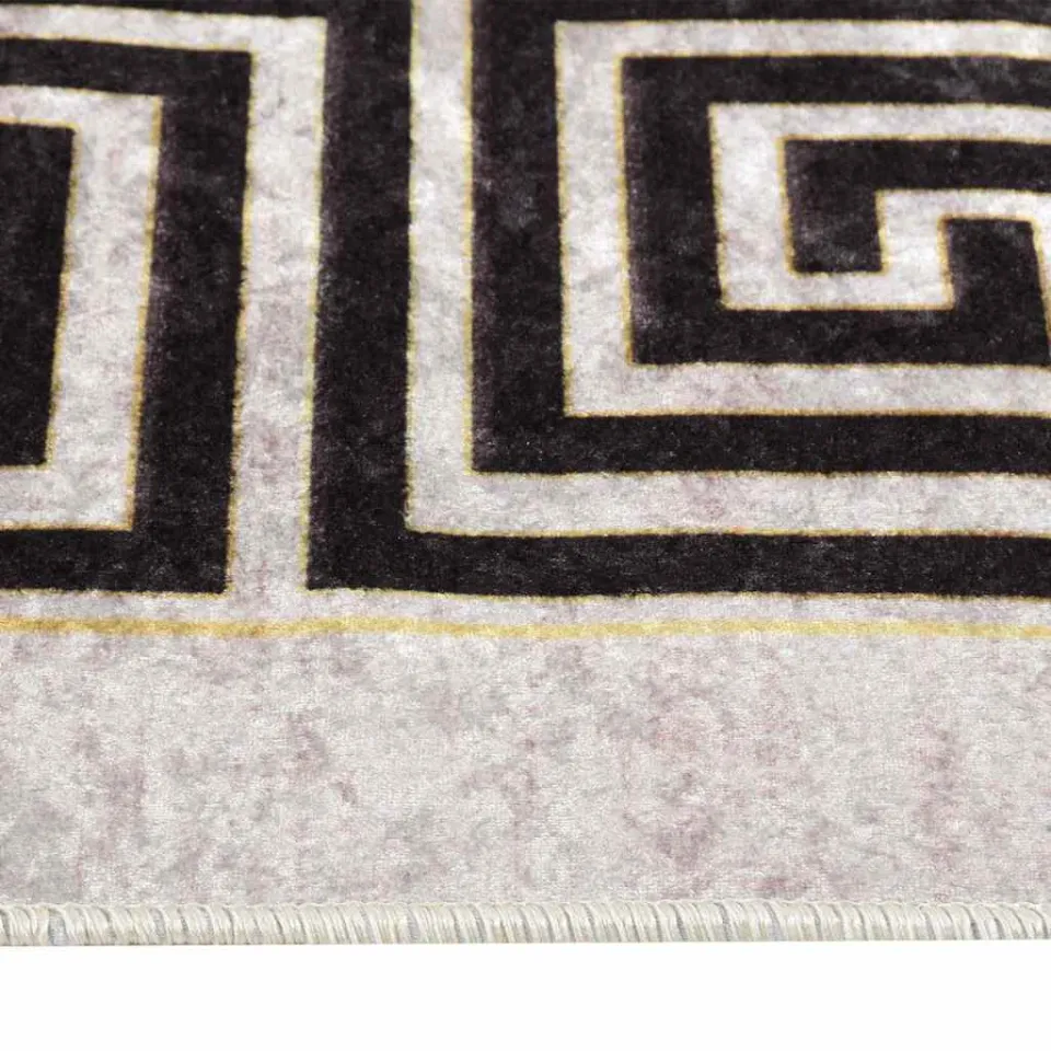vidaXL Vloerkleed wasbaar 190x300 cm lichtbeige beige, foto 3