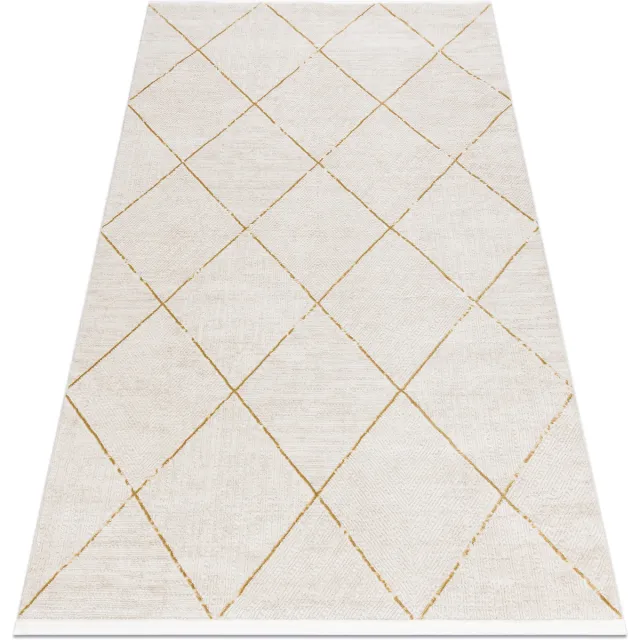 RUGSX Kleden Rugsx Modern tapijt DUKE 51245 crème / goud Beige