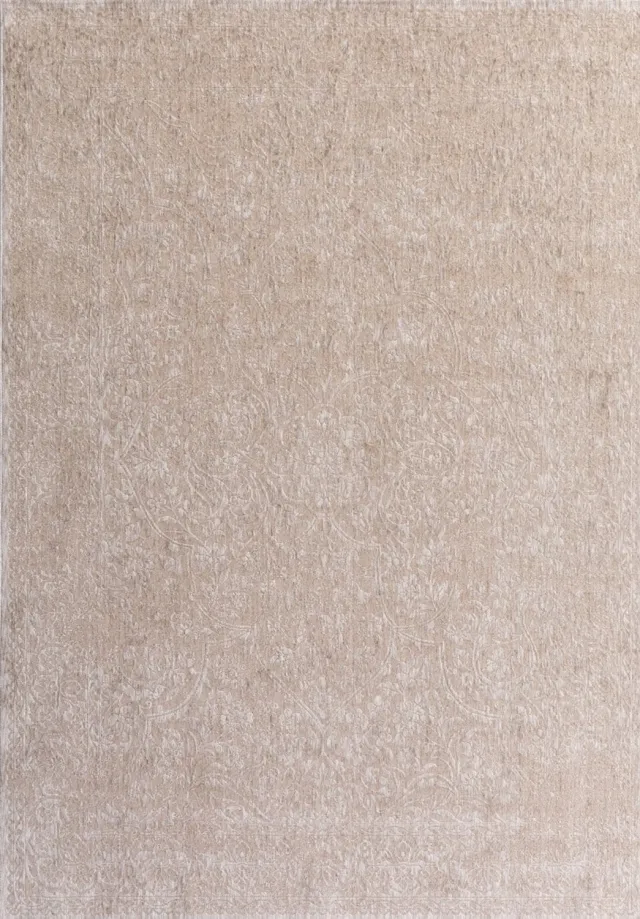 Acsento Heritage Ivory Vloerkleed - Ivoor,Beige - Rechthoekig - Polyester - Woonkamer, Eetkamer, Slaapkamer - Medaillon - Klassiek, Vintage