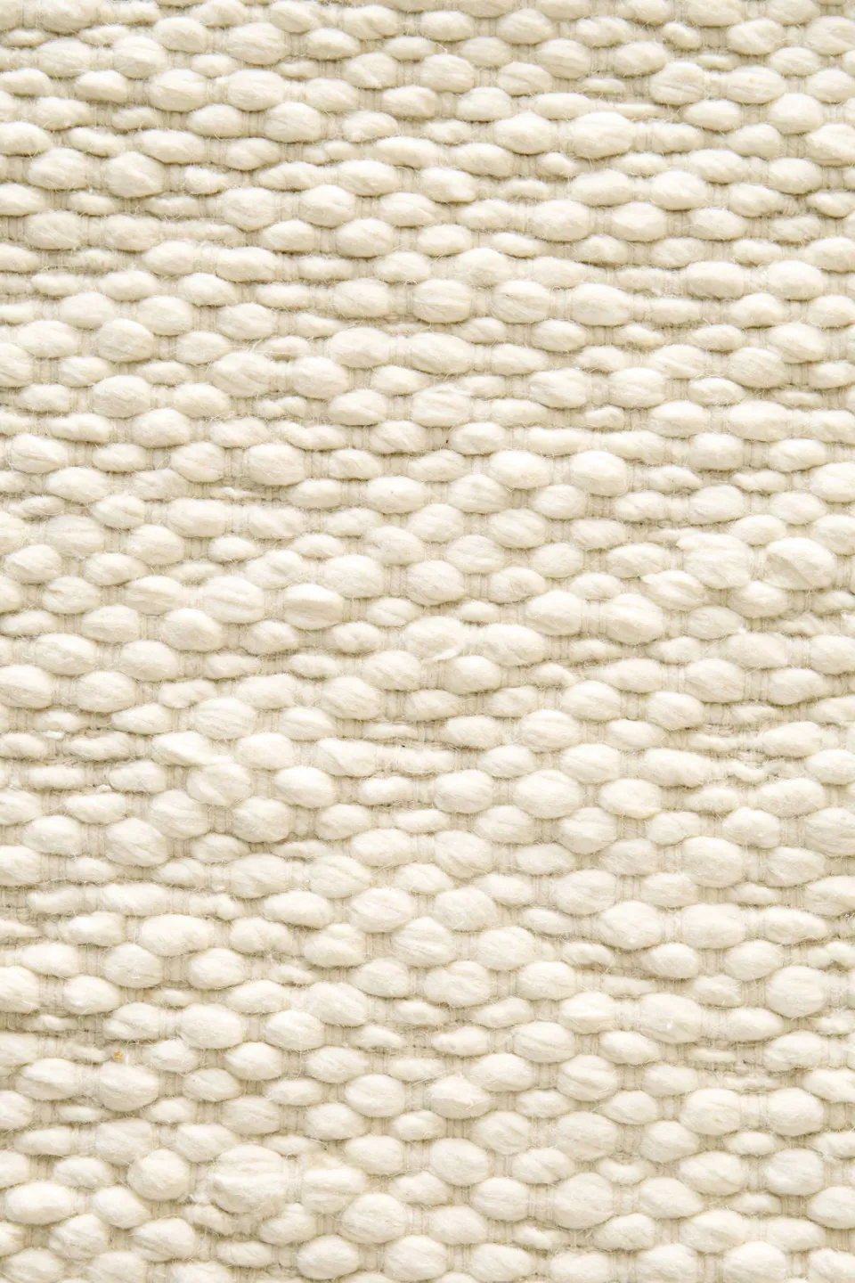 NOUS Living Aimee laagpolig wollen vloerkleed crème