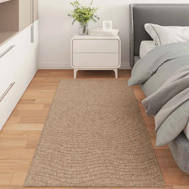 vidaXL Binnen- en buitentapijt AGIRA Naturel 200 x 80 cm Polyester, foto 2