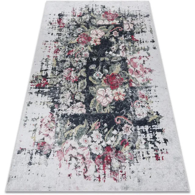 RUGSX Kleden Rugsx ANDRE 1816D tapijt wasbaar bloemen vintage antisli 160x220 cm Wit