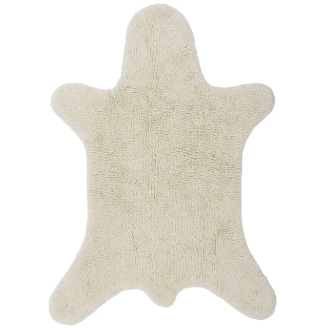 Bloomingville Mini vloerkleed Bear wit