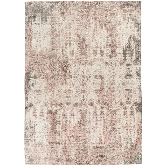 Dutch XXL Vintage Vloerkleed | Tapijt | Perry | Verweerd | Roestbruin | 80x150 cm