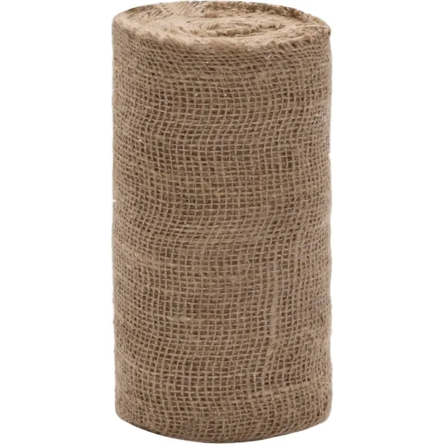 vidaXL Tuin - Jute - Net - 25 - cm - x - 100 - m - 180 - gsm - 100% - Tossa - Jute - Naturel