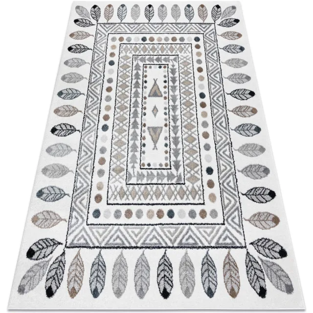 RUGSX Kleden Rugsx Tapijt FUN Teepee voor kinderen, Indisch patroon, 120x170 cm Beige