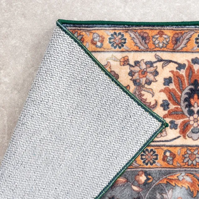 Fraai Vintage vloerkleed - Imagine Medaillon Rustiek | Rijk - 160x230cm Blauw