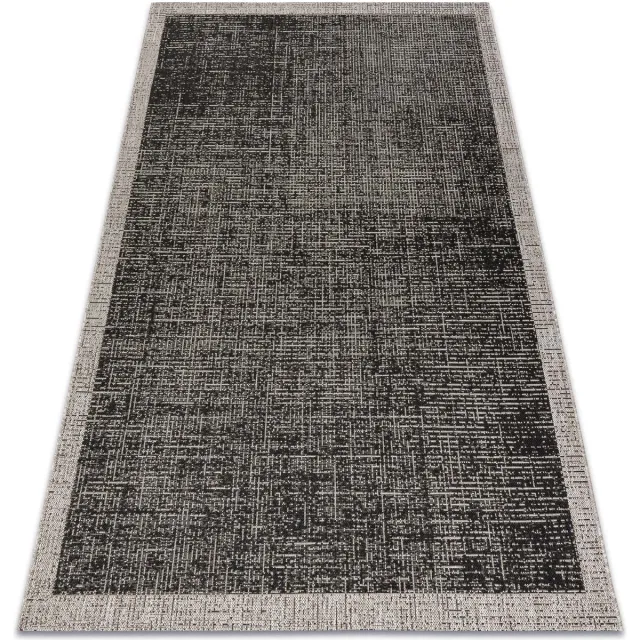 RUGSX Kleden Rugsx Sisal tapijt SISAL FLOORLUX 20401 Kader zwart 200x290 cm Grijs