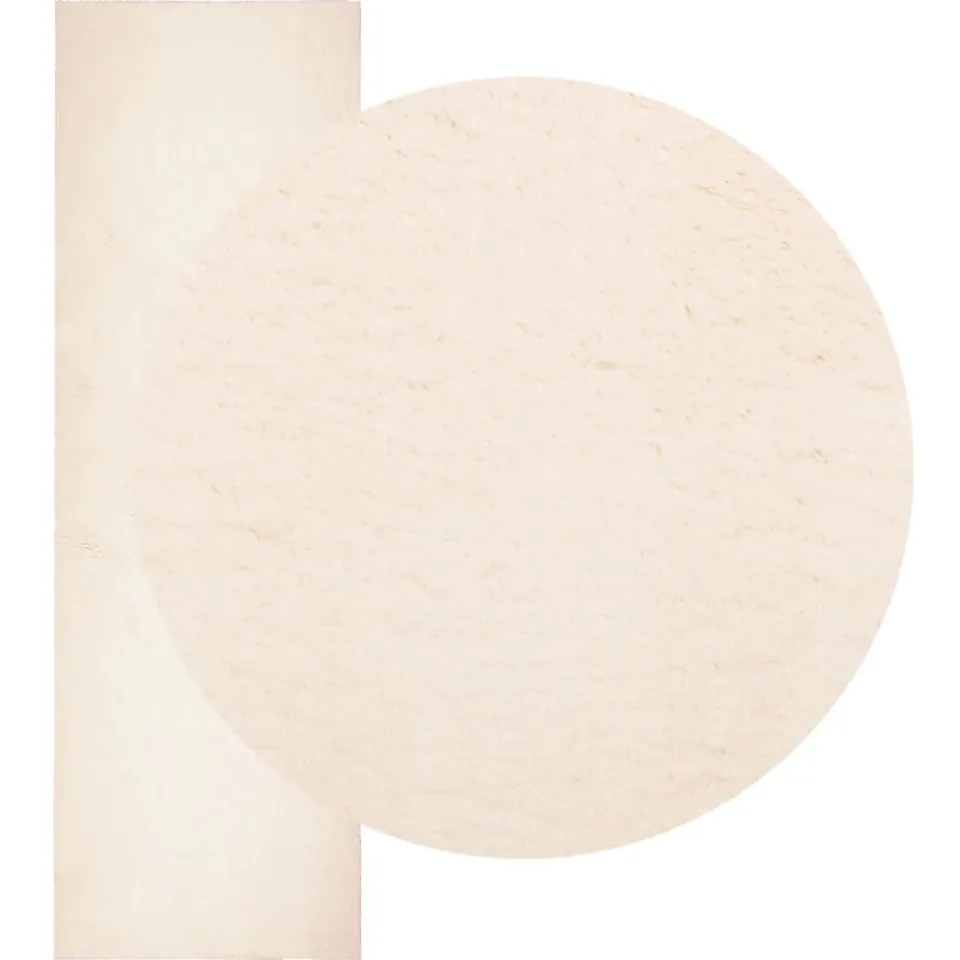 vidaXL Vloerkleed HUARTE laagpolig zacht wasbaar 80x250 cm beige, foto 3
