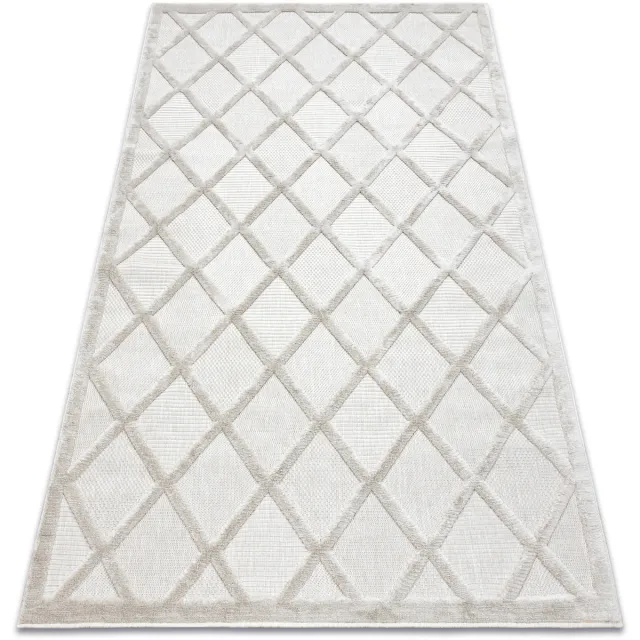 RUGSX Kleden Rugsx Tapijt SANTO SISAL 58365B geruite, trellis beige 200x290 cm