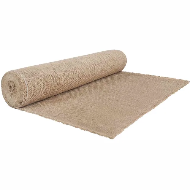 vidaXL Tuin - Jute - Net - 100 - cm - x - 25 - m - 280 - gsm - 100% - Tossa - Jute - Naturel