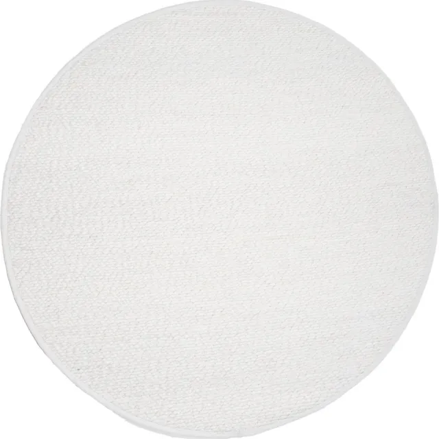 Veer Carpets Vloerkleed Stone White - Wollen Design Vloerkleed in Scandinavische / Japandi Stijl Wit
