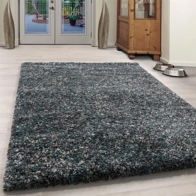flycarpets Lorium Vloerkleed - Blauw/Grijs/Cream - Hoogpolig