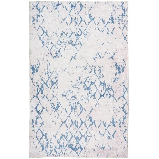 Dutch XXL Design Vloerkleed | Tapijt | Peron | Ruiten | Wit/Blauw | 160x230 cm Wit / Blauw