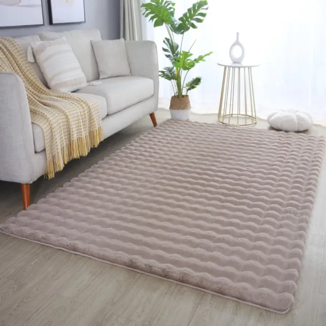 Ayyildiz Zacht fluffy vloerkleed beige 140 x 200 cm tapijt