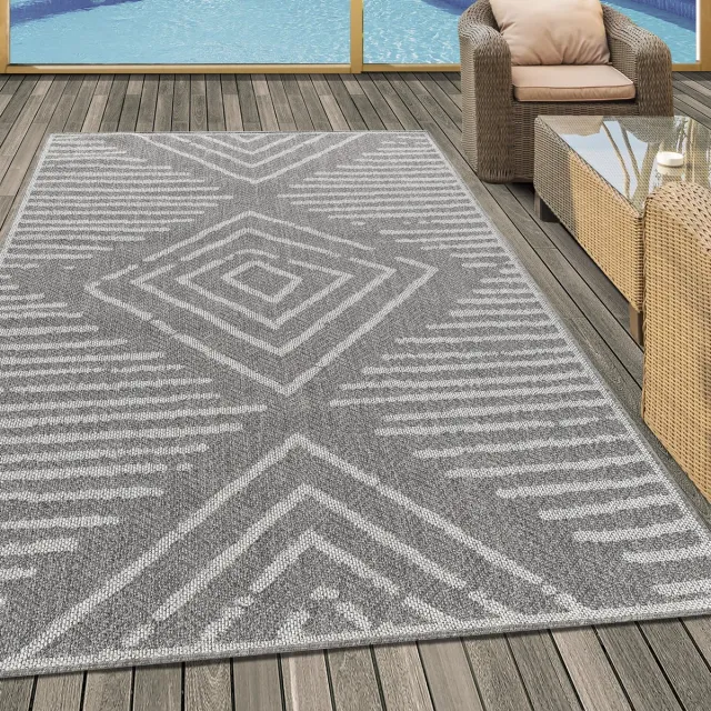 Muratap Aruba - Buitenkleed - Weerbestendig Vloerkleed - In & Outdoor - Grijs