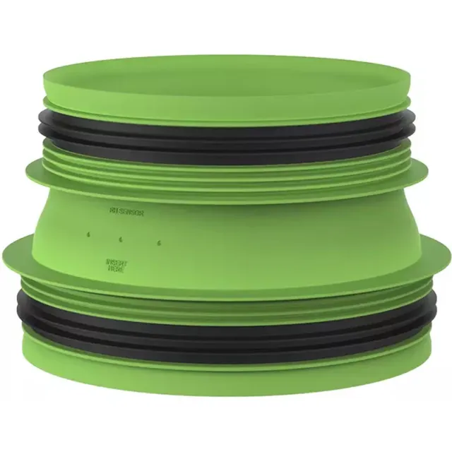 Duco aansluitstuk met rubber D160-D180 (M/M) Wit