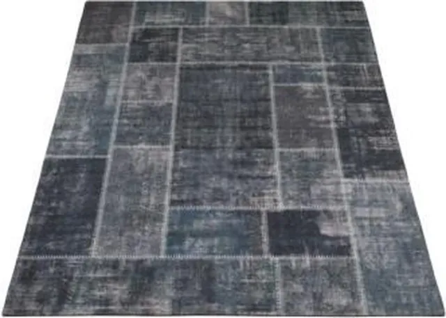 Veer Carpets Karpet Mijnen Grijs/Blauw 160 x 230 cm