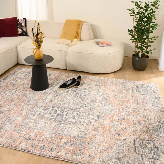 Tapeso Vintage vloerkleed - Classic Victor terracotta 120x170