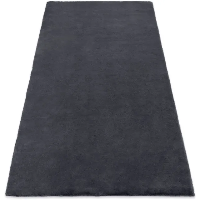 RUGSX Kleden Rugsx Tapijt BUNNY anthracytkleuring IMITATIE konijnenva 120x170 cm Zwart