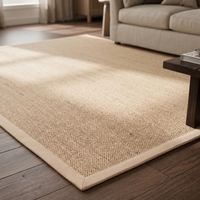 DÉJA Living Vloerkleed 200x240cm - Laagpolig Beige Sisal - Honfleur