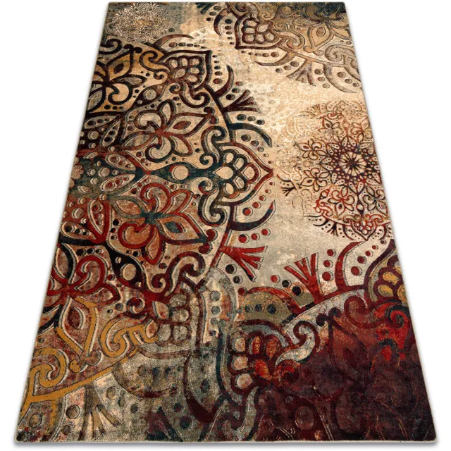 RUGSX Kleden Rugsx tapijt POLONIA Boho rozet rood 300x400 cm