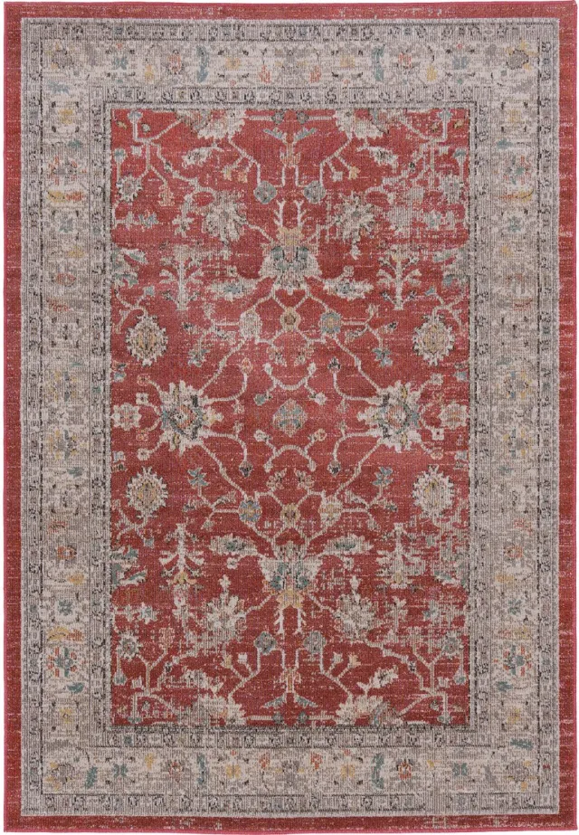 Pergamon Lagos Vintage Indoor & Outdoor Vloerkleed Rood