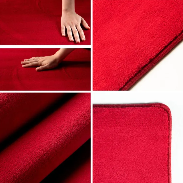 Ayyildiz Effen vloerkleed Sky wasbaar 200 cm rond Rood tapijt
