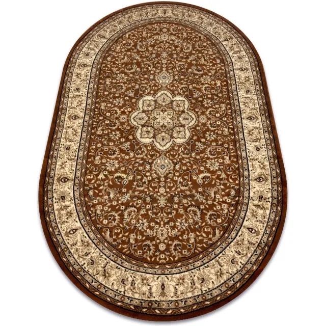 RUGSX Kleden Rugsx Tapijt ROYAL ADR Ovaal patroon 521 bruin 100x180 cm