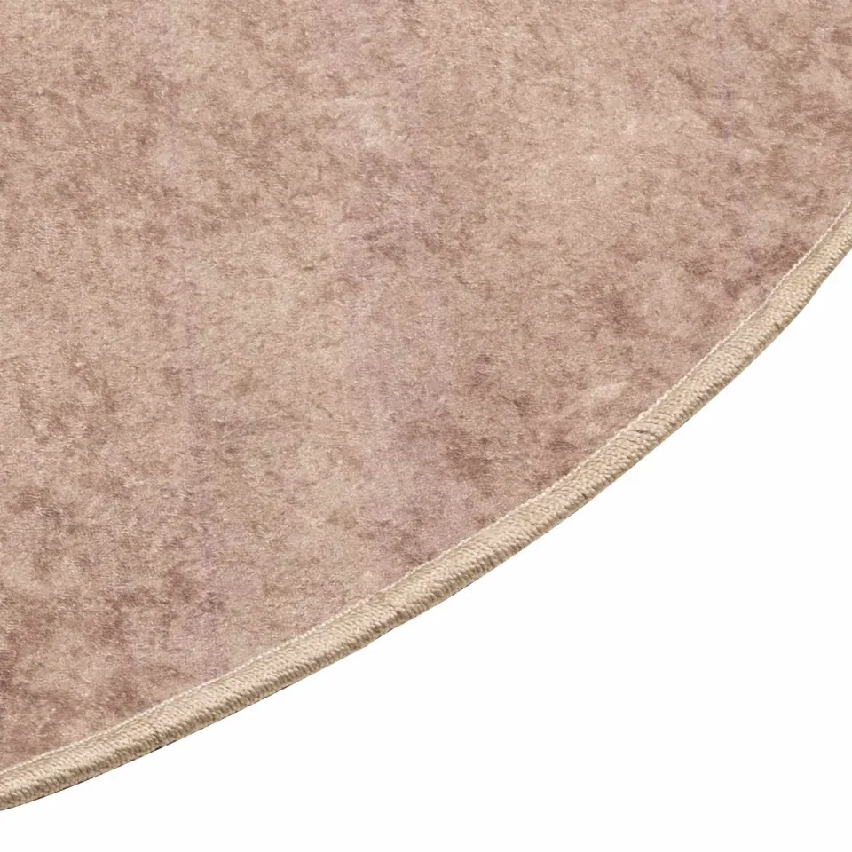 vidaXL Vloerkleedloper MARSA Zand 120 x 120 cm Polyester en PVC, foto 3