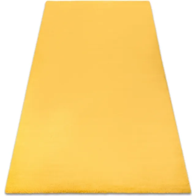RUGSX Kleden Rugsx Tapijt BUNNY goud IMITATIE konijnenvacht 60x100 cm