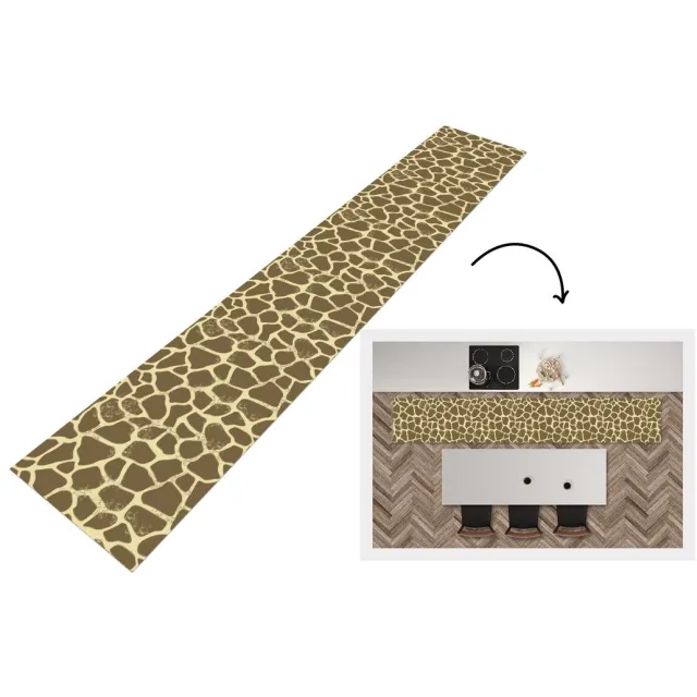 KitchenYeah Keukenloper - Keukenmat - Patroon - Giraf - Vacht - Keuken vloerkleed Multicolor