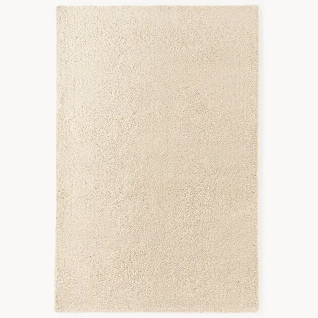Westwing Collection Hoogpolig extra zacht vloerkleed Leighton Wit