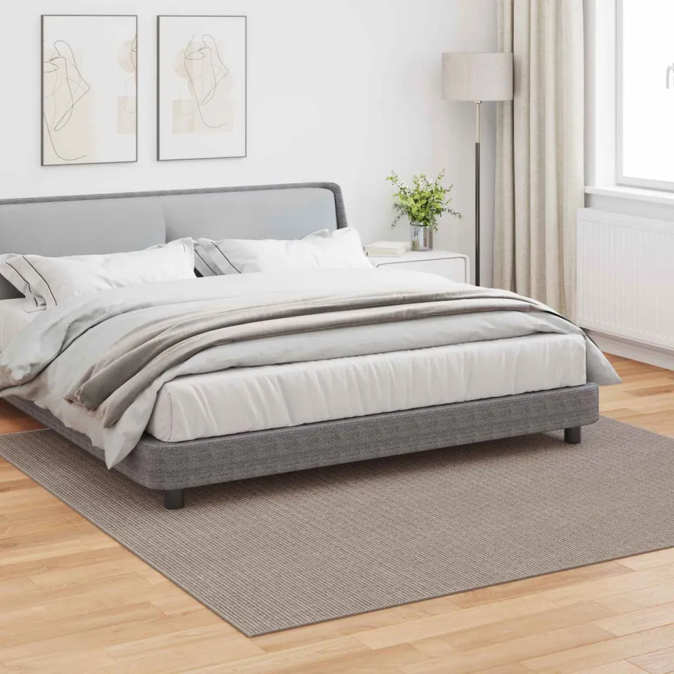 vidaXL Binnen kleed LUGO Crème-taupe 240 x 240 cm Polyester, foto 3