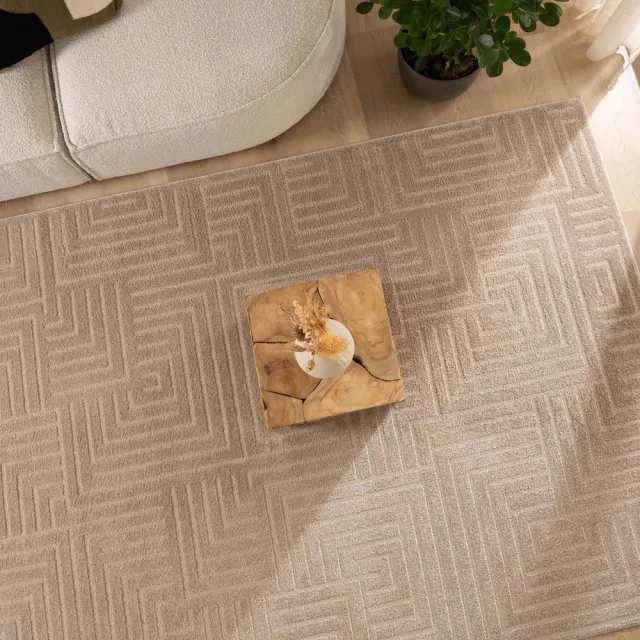 Nordic Weavers Scandinavisch vloerkleed - Contour Gem beige 80x150