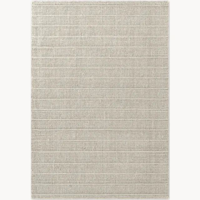 Ted Baker Handgeweven wollen laagpolig vloerkleed Parker Beige