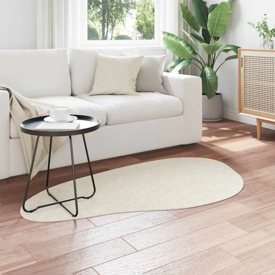 vidaXL Tapijt HUARTE Crèmekleurig 80 x 150 cm Polyester, foto 3