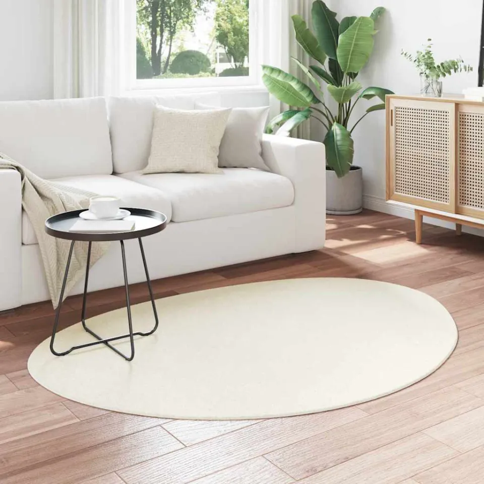 vidaXL Tapijt HUARTE Crèmekleurig 100 x 200 cm Polyester, foto 2