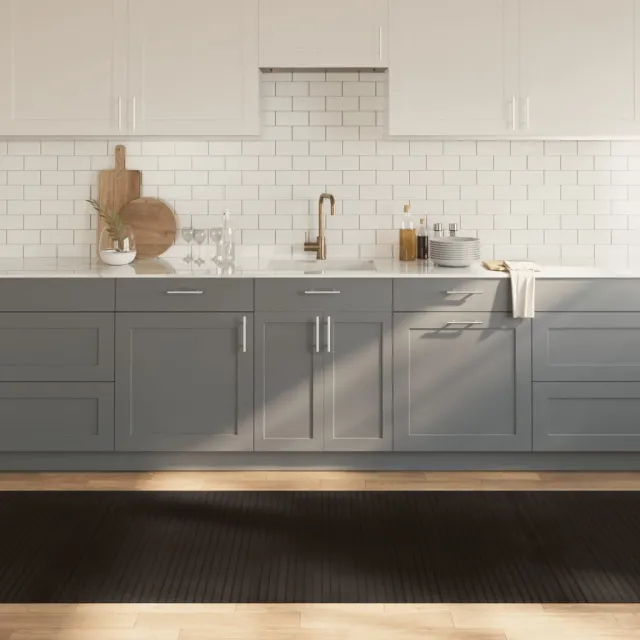 vidaXL Vloerkleed rechthoekig 100x500 cm bamboe donkerbruin