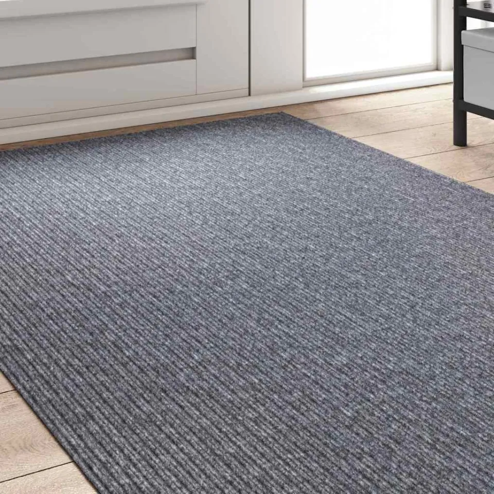 vidaXL Tapijt Loper Lichtgrijs 100 x 250 cm Stof, foto 3